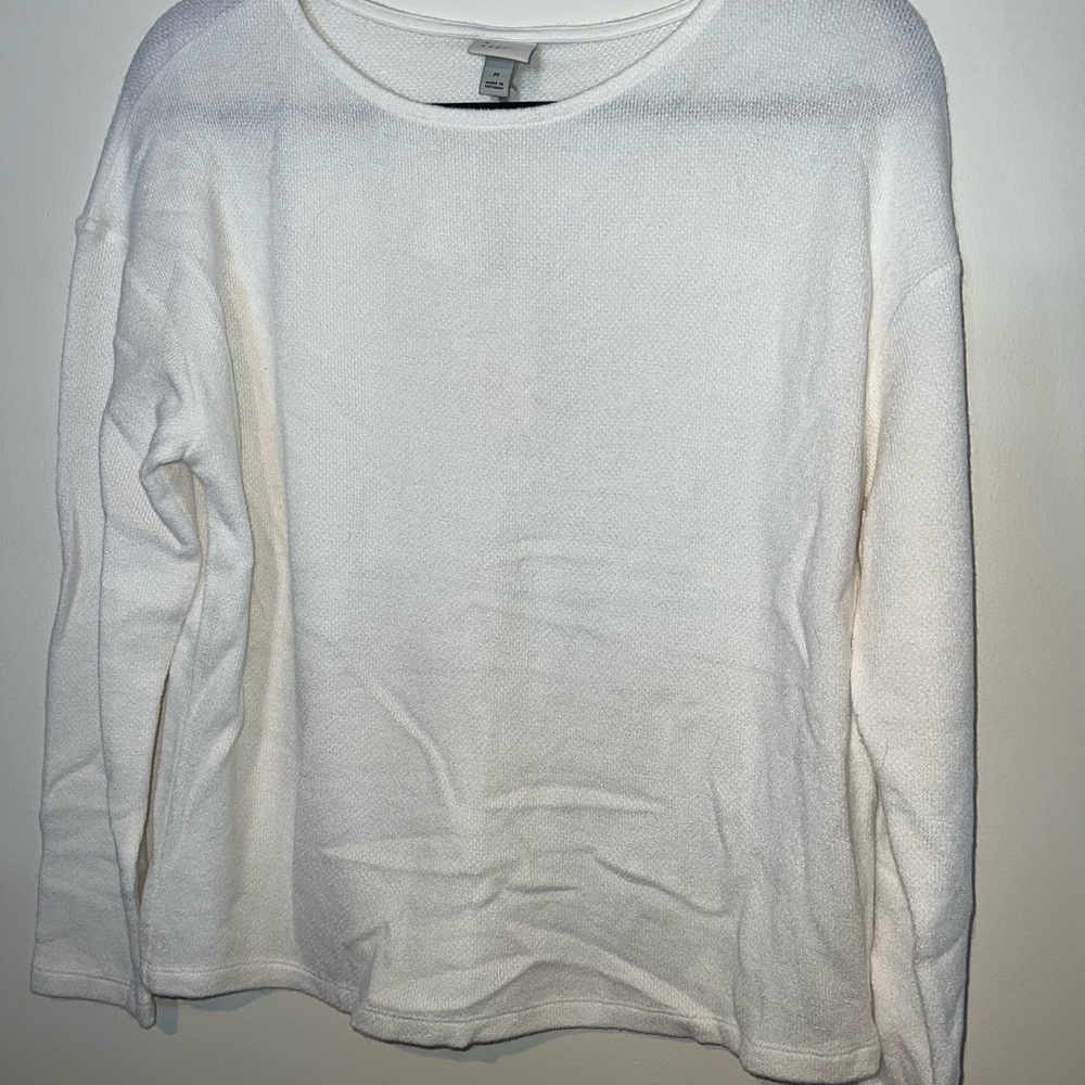 White Long Sleeve Sweater
